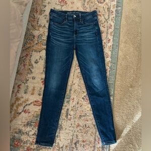 American Eagle Dark Wash Hi Rise Jeggings